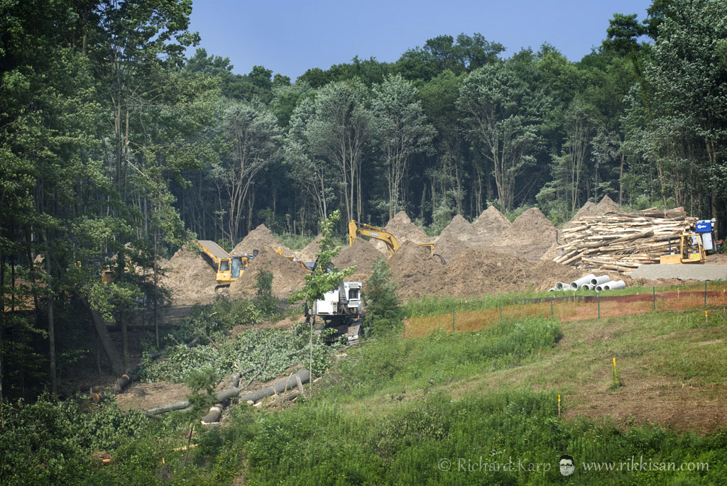 Clearing woods for compression station 