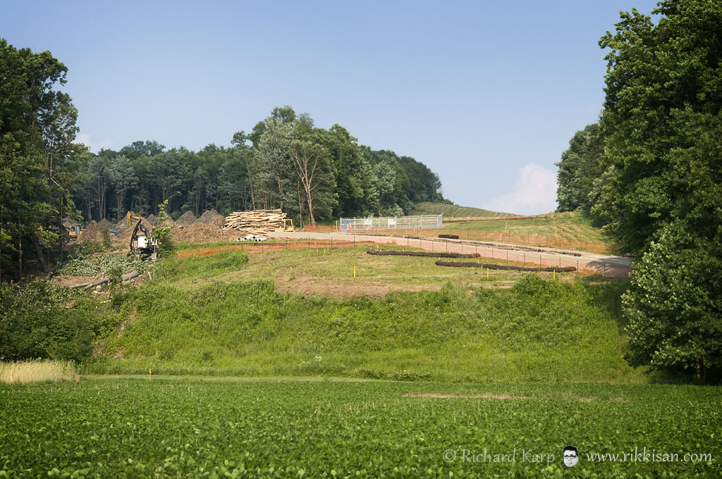 Compression station site from Rt. 87