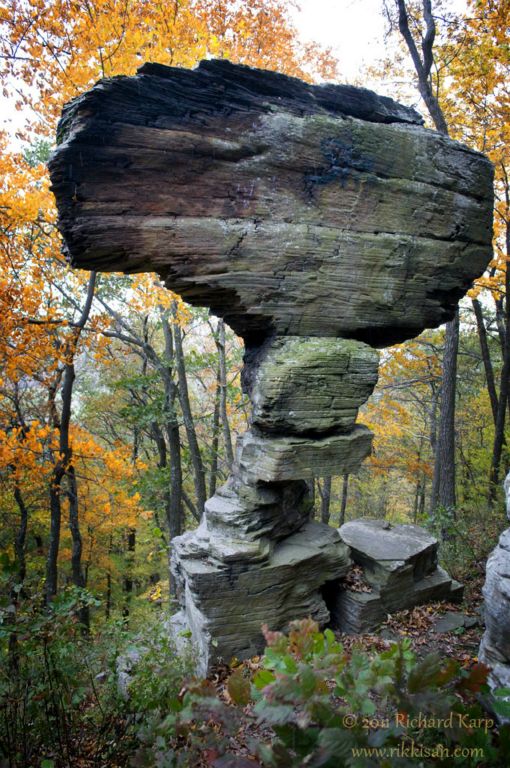 Ticklish Rock in Fall #65   © 2011 Richard Karp