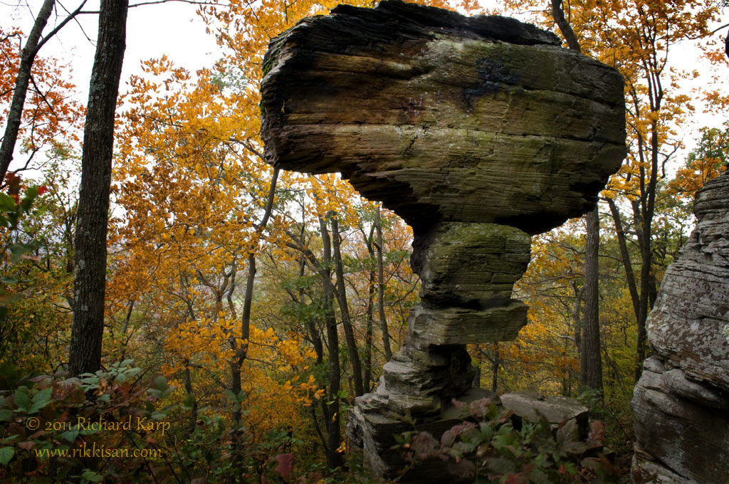 Ticklish Rock in Fall #70   © 2011 Richard Karp