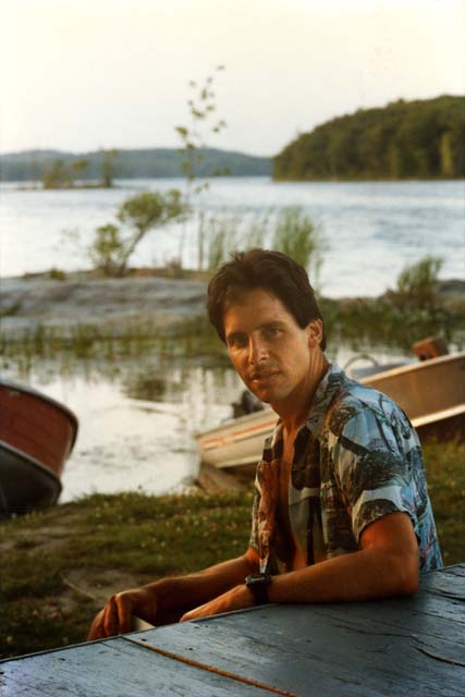 Lake Gananoque, 1983.    Trip with Doc Fineberg to commemorate my father.