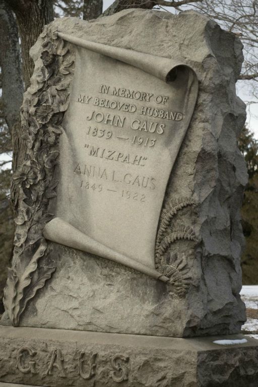 Gaus, Wildwood Cemetery.  © 2015 Richard Karp