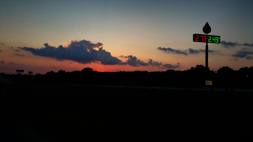 leaving Galati's Pizza Pasta Grill,  Foristell, Missouri.      (c) Richard Karp