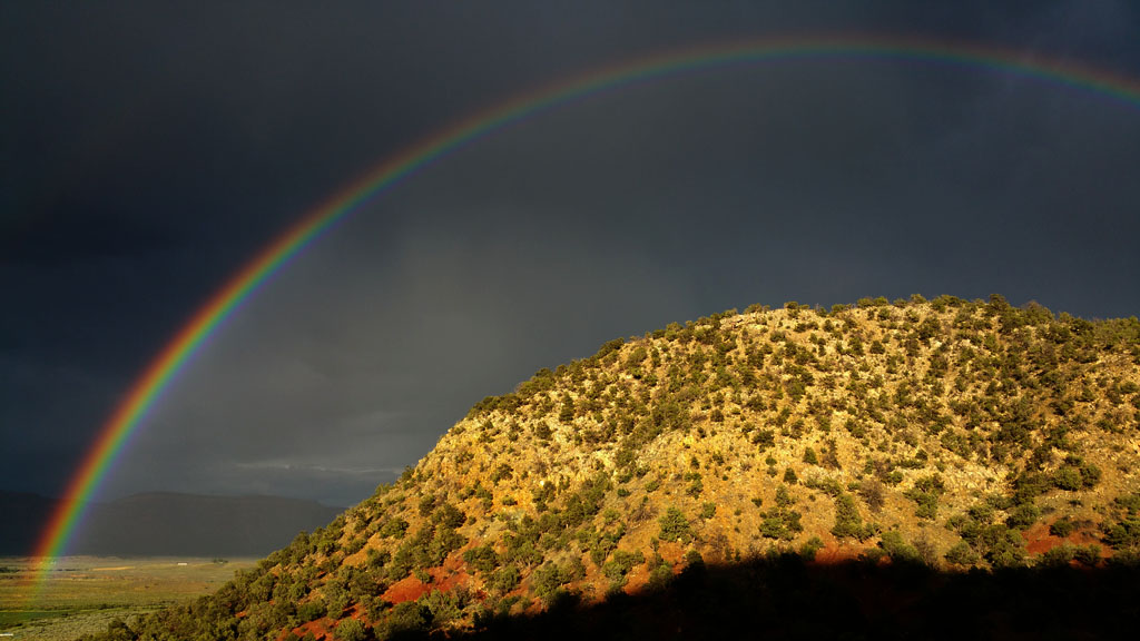 between Telluride Colorado and Arches National Park, Utah.     (c) Richard Karp