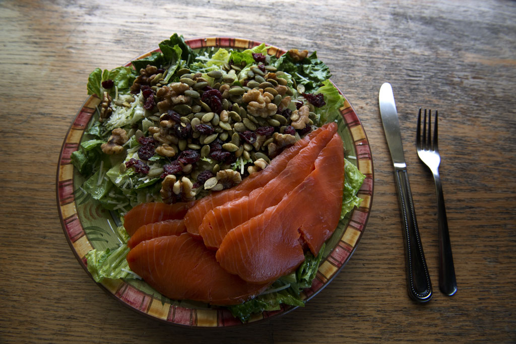 Green Salmon Cafe, Yachats Oregon.     (c) Richard Karp