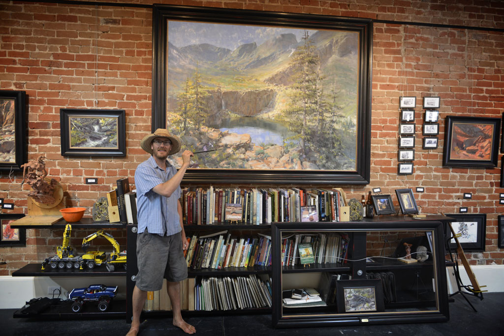 Painter Joshua Beene, Salida Colorado.     (c) Richard Karp  