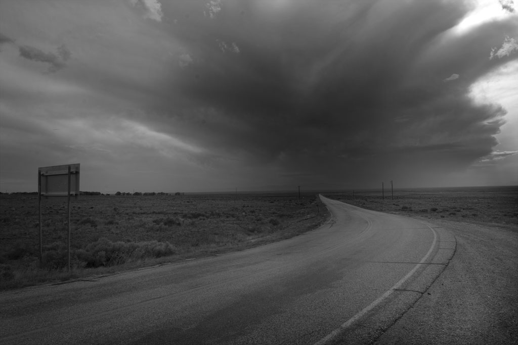 Lane 6 N looking west, near Great Sand Dunes, Colorado   (c) Richard Karp