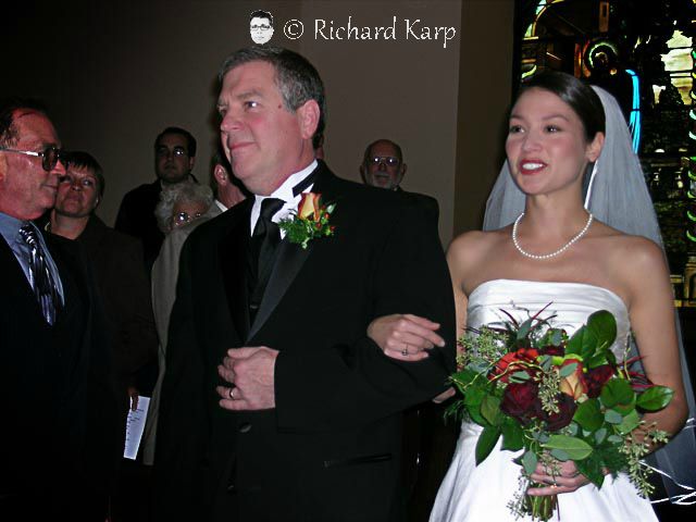 Giving away the bride