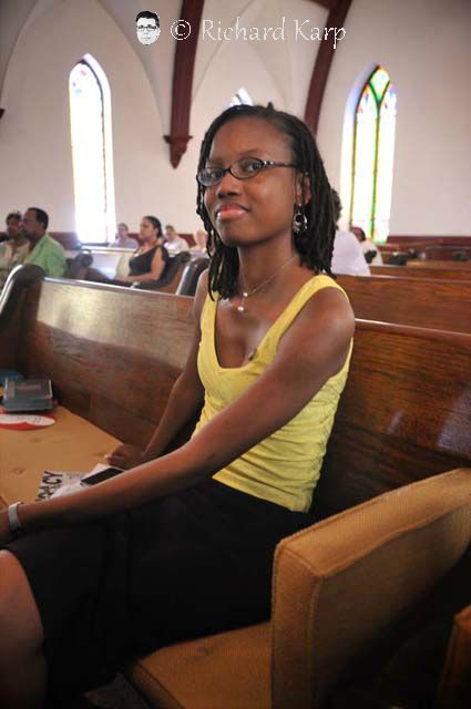 Jeanelle in Bethel AME church, Obama campaign 2008