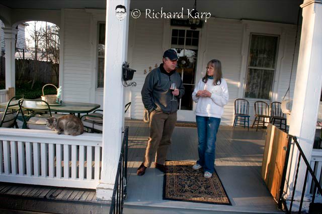 Dave and Shirley on the magnificent porch