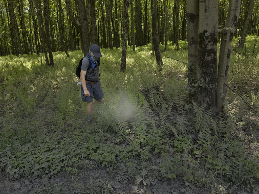 Bill stirring up frack dust along the roadside.  